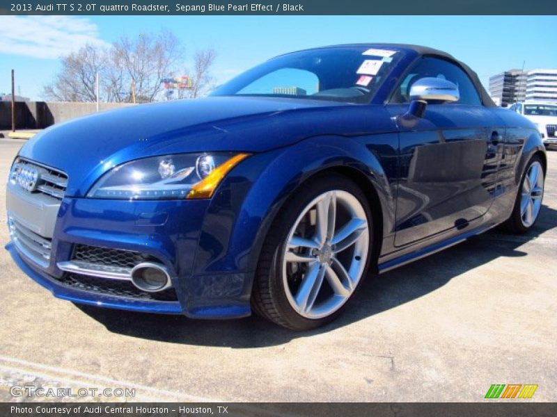 Sepang Blue Pearl Effect / Black 2013 Audi TT S 2.0T quattro Roadster