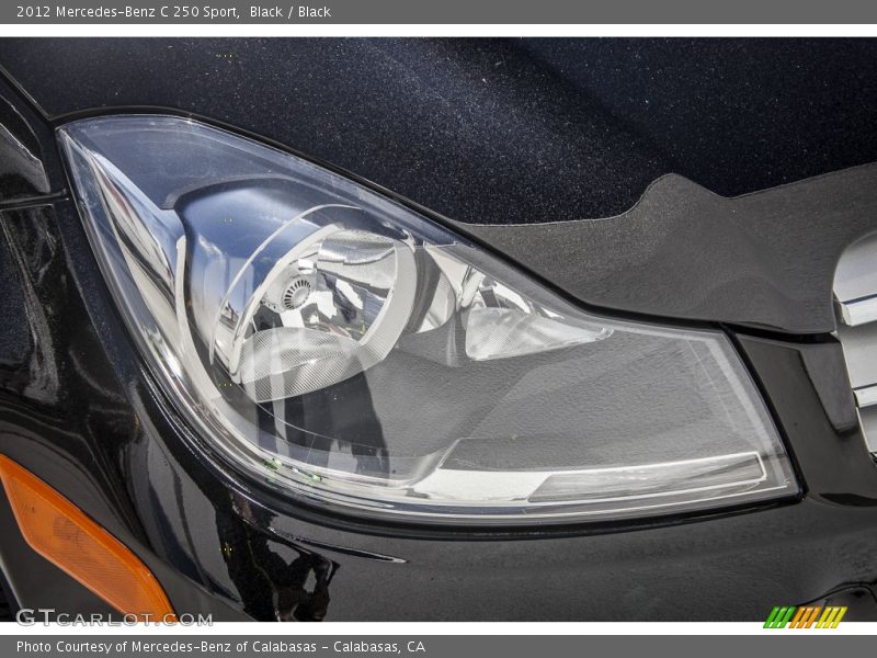 Black / Black 2012 Mercedes-Benz C 250 Sport
