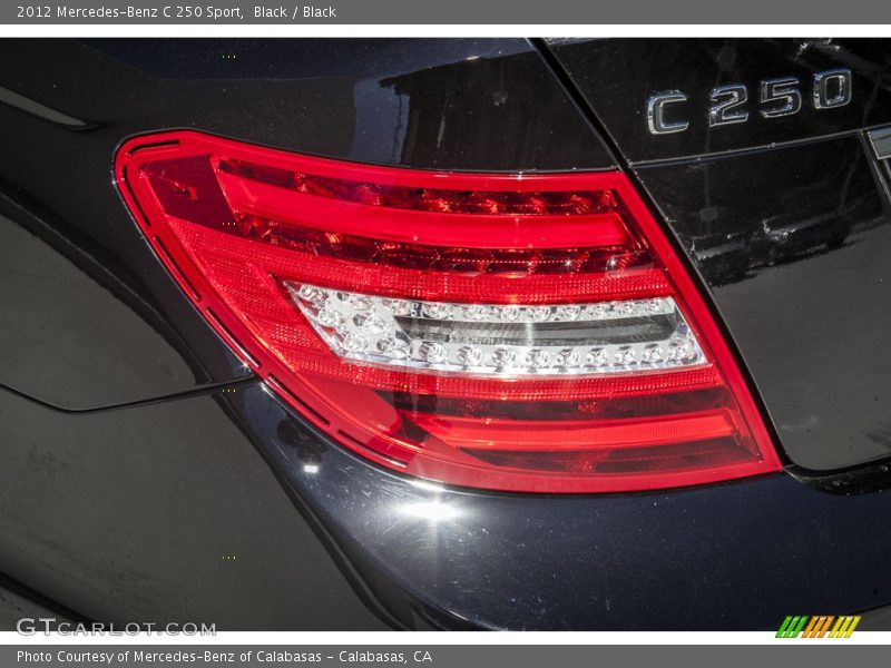 Black / Black 2012 Mercedes-Benz C 250 Sport