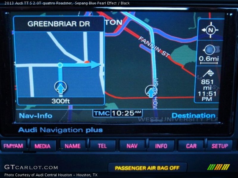 Navigation of 2013 TT S 2.0T quattro Roadster