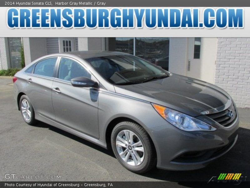 Harbor Gray Metallic / Gray 2014 Hyundai Sonata GLS