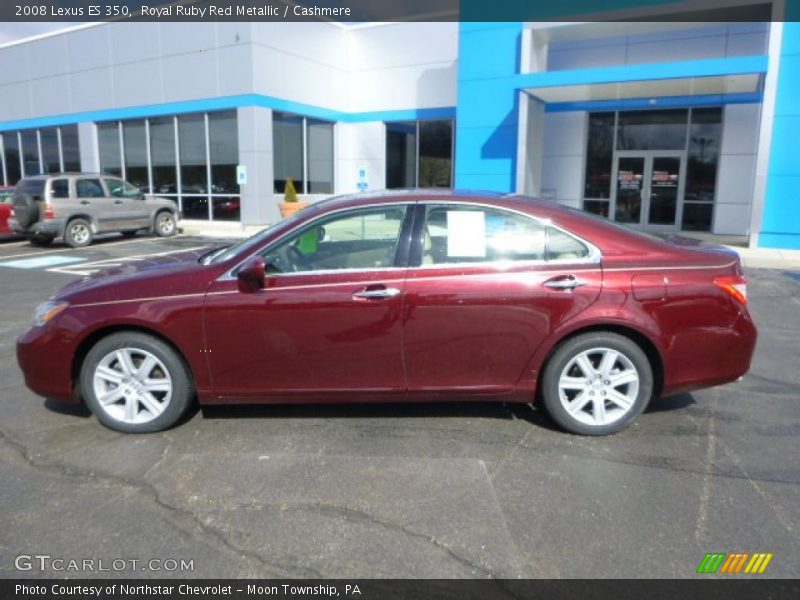 Royal Ruby Red Metallic / Cashmere 2008 Lexus ES 350