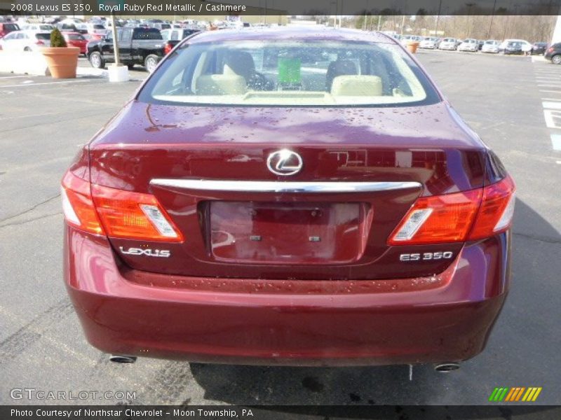 Royal Ruby Red Metallic / Cashmere 2008 Lexus ES 350