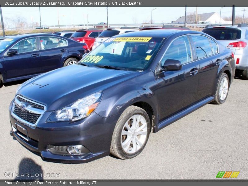 Graphite Gray Metallic / Off Black Leather 2013 Subaru Legacy 2.5i Limited