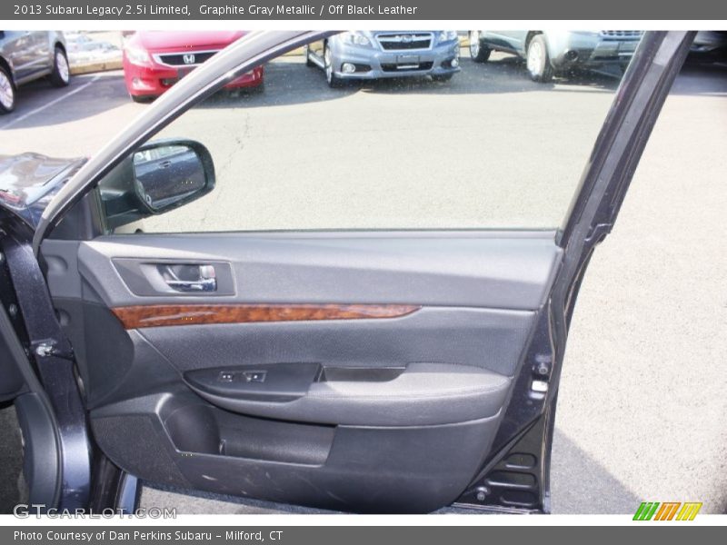 Graphite Gray Metallic / Off Black Leather 2013 Subaru Legacy 2.5i Limited