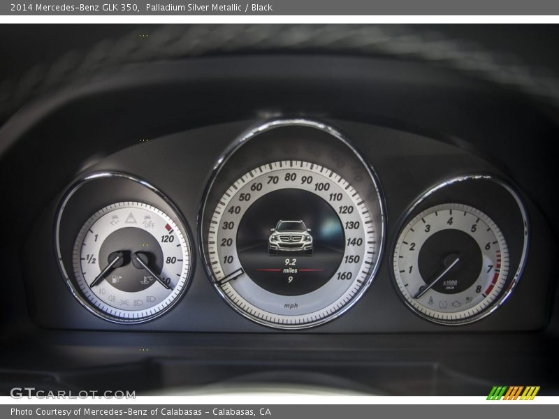 Palladium Silver Metallic / Black 2014 Mercedes-Benz GLK 350