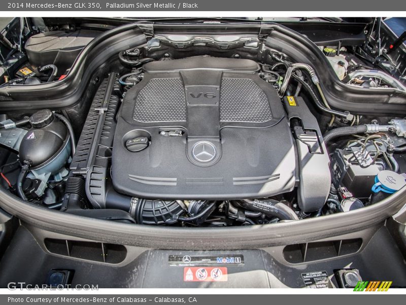 Palladium Silver Metallic / Black 2014 Mercedes-Benz GLK 350