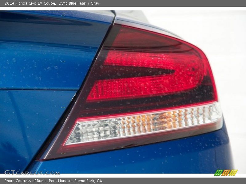 Dyno Blue Pearl / Gray 2014 Honda Civic EX Coupe