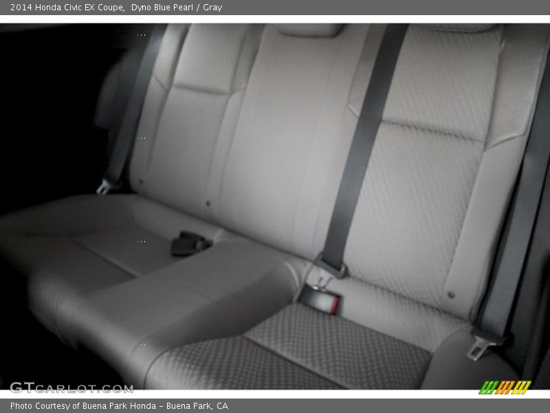 Dyno Blue Pearl / Gray 2014 Honda Civic EX Coupe