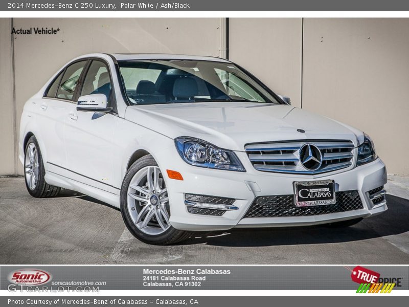 Polar White / Ash/Black 2014 Mercedes-Benz C 250 Luxury