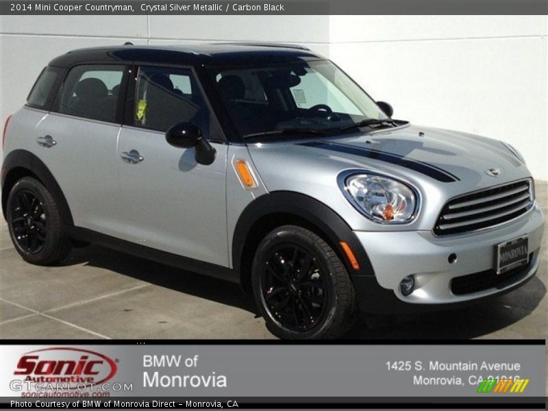 Crystal Silver Metallic / Carbon Black 2014 Mini Cooper Countryman