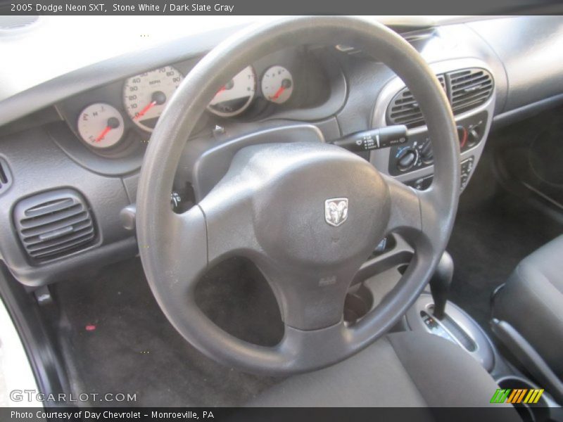 Stone White / Dark Slate Gray 2005 Dodge Neon SXT