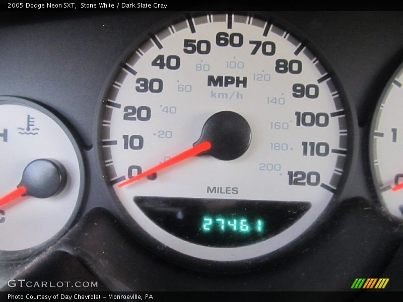 Stone White / Dark Slate Gray 2005 Dodge Neon SXT