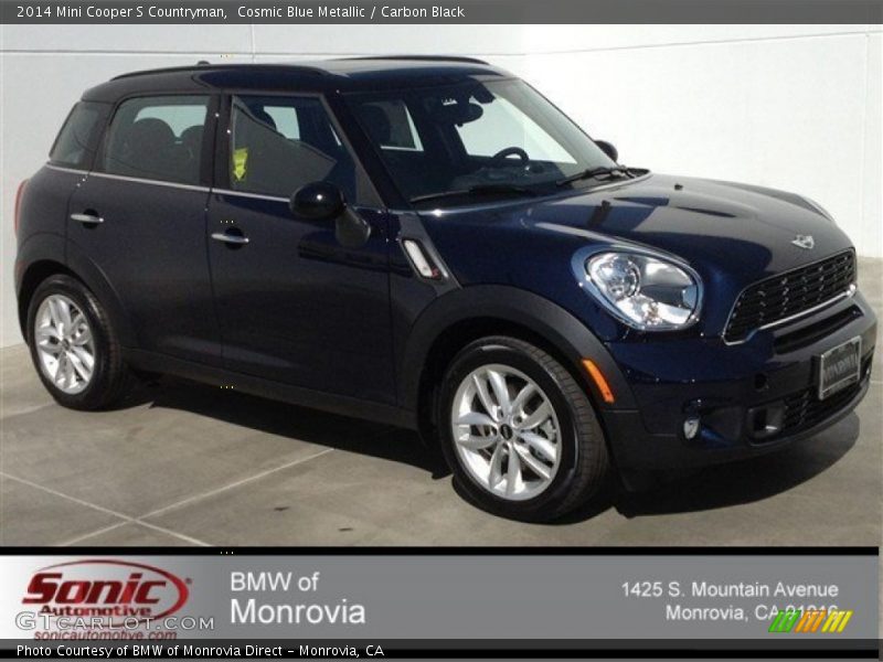 Cosmic Blue Metallic / Carbon Black 2014 Mini Cooper S Countryman