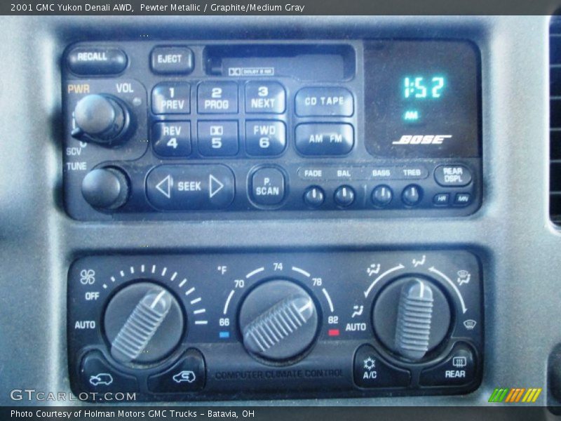Pewter Metallic / Graphite/Medium Gray 2001 GMC Yukon Denali AWD