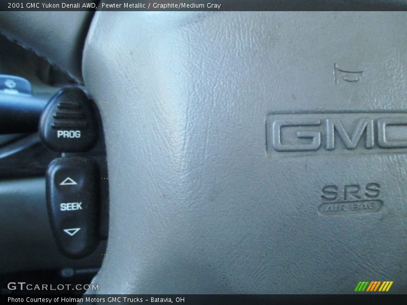 Pewter Metallic / Graphite/Medium Gray 2001 GMC Yukon Denali AWD