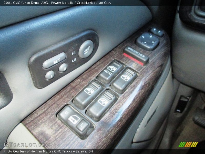 Pewter Metallic / Graphite/Medium Gray 2001 GMC Yukon Denali AWD