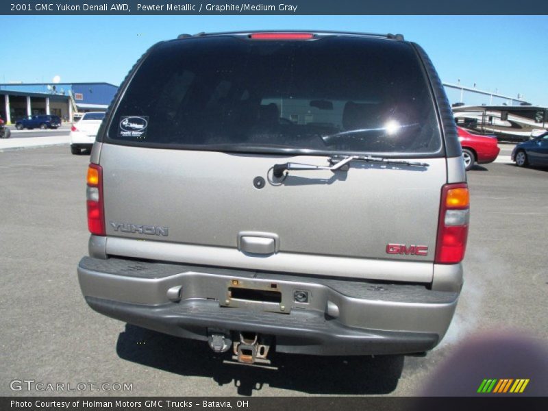 Pewter Metallic / Graphite/Medium Gray 2001 GMC Yukon Denali AWD