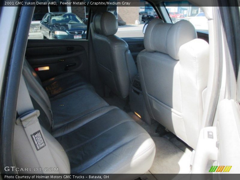 Pewter Metallic / Graphite/Medium Gray 2001 GMC Yukon Denali AWD