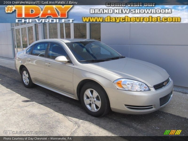 Gold Mist Metallic / Ebony 2009 Chevrolet Impala LT