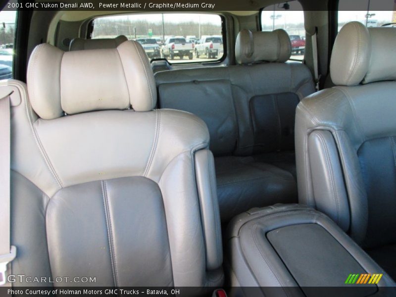 Pewter Metallic / Graphite/Medium Gray 2001 GMC Yukon Denali AWD