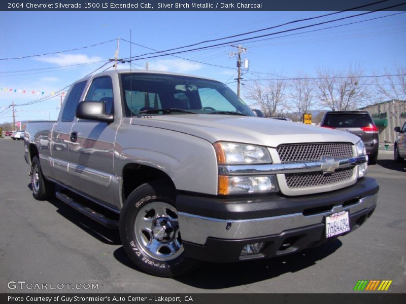 Silver Birch Metallic / Dark Charcoal 2004 Chevrolet Silverado 1500 LS Extended Cab