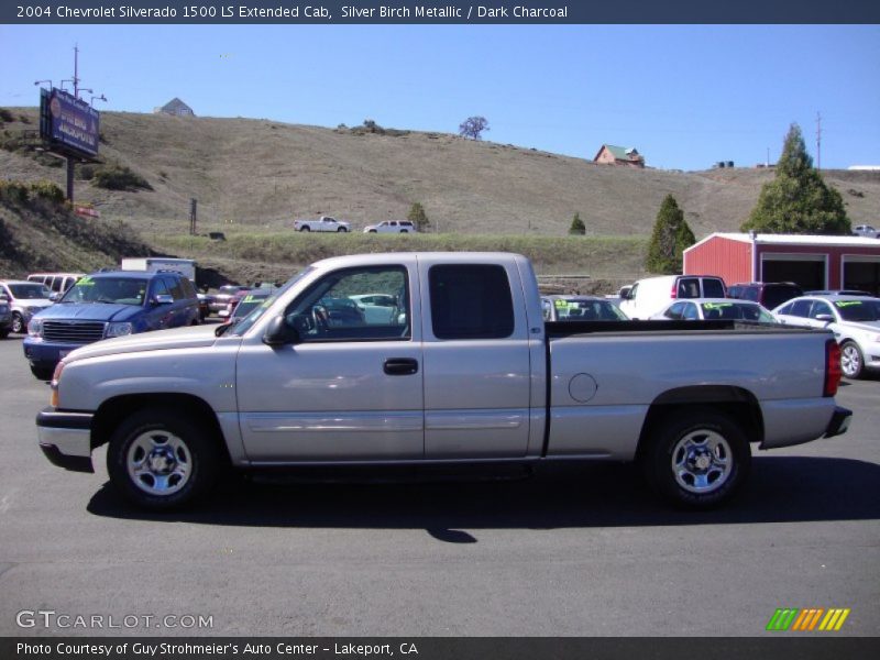 Silver Birch Metallic / Dark Charcoal 2004 Chevrolet Silverado 1500 LS Extended Cab