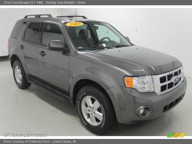 Sterling Grey Metallic / Stone 2010 Ford Escape XLT 4WD