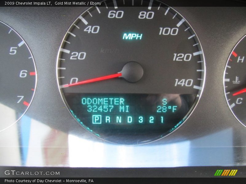 Gold Mist Metallic / Ebony 2009 Chevrolet Impala LT
