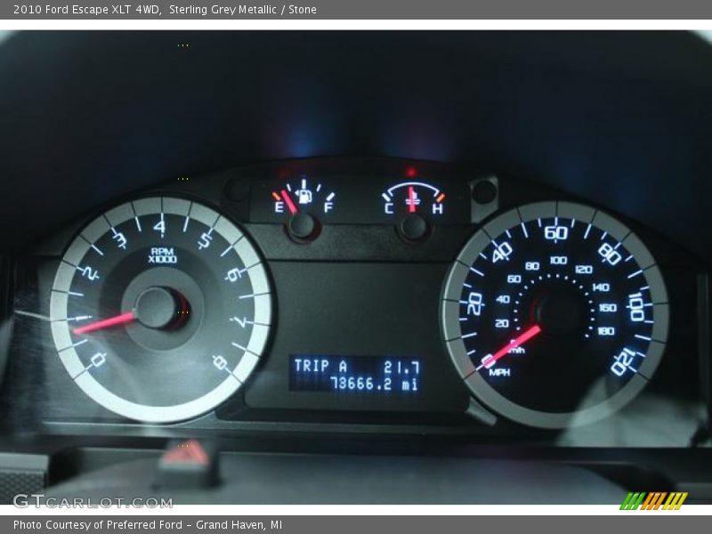 Sterling Grey Metallic / Stone 2010 Ford Escape XLT 4WD
