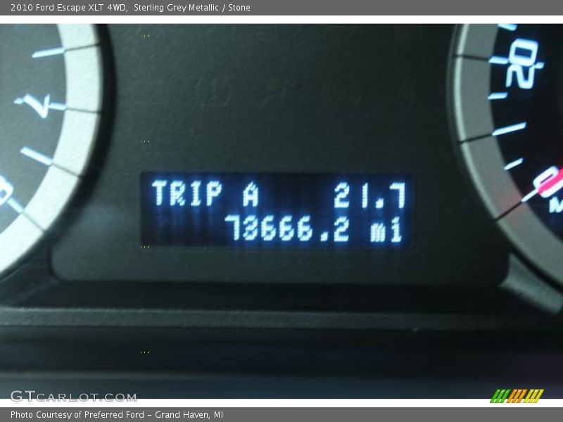 Sterling Grey Metallic / Stone 2010 Ford Escape XLT 4WD