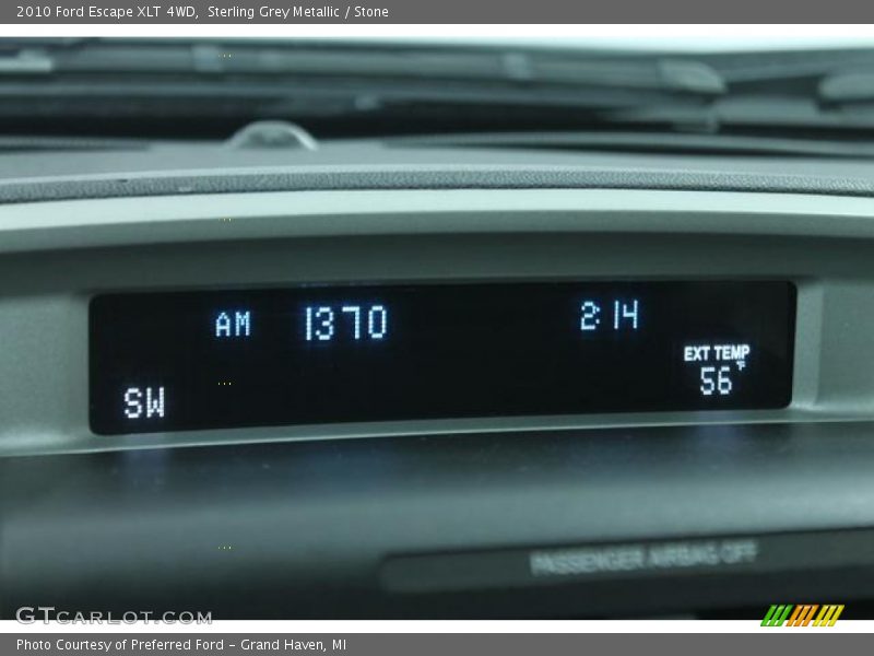 Sterling Grey Metallic / Stone 2010 Ford Escape XLT 4WD