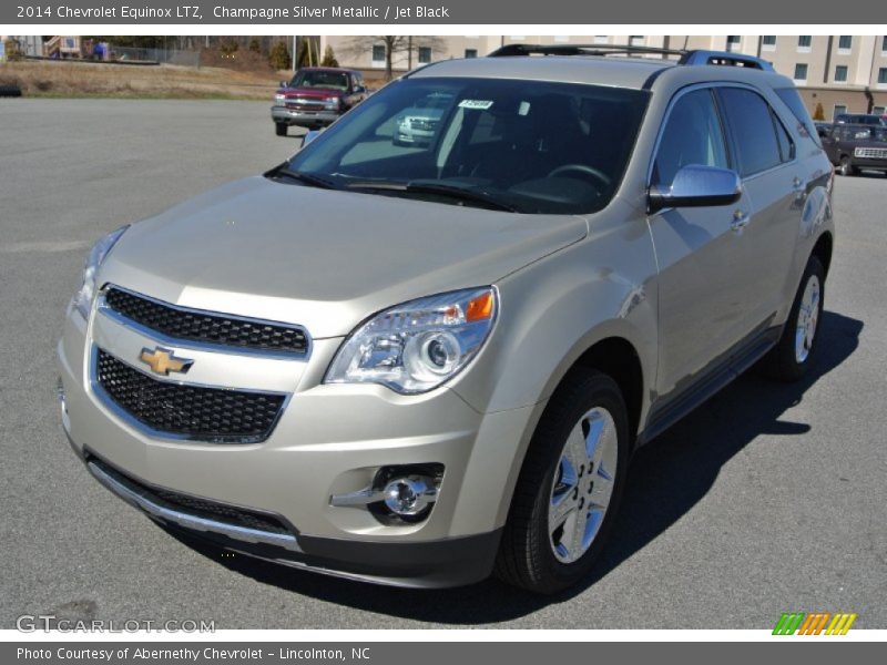 Champagne Silver Metallic / Jet Black 2014 Chevrolet Equinox LTZ