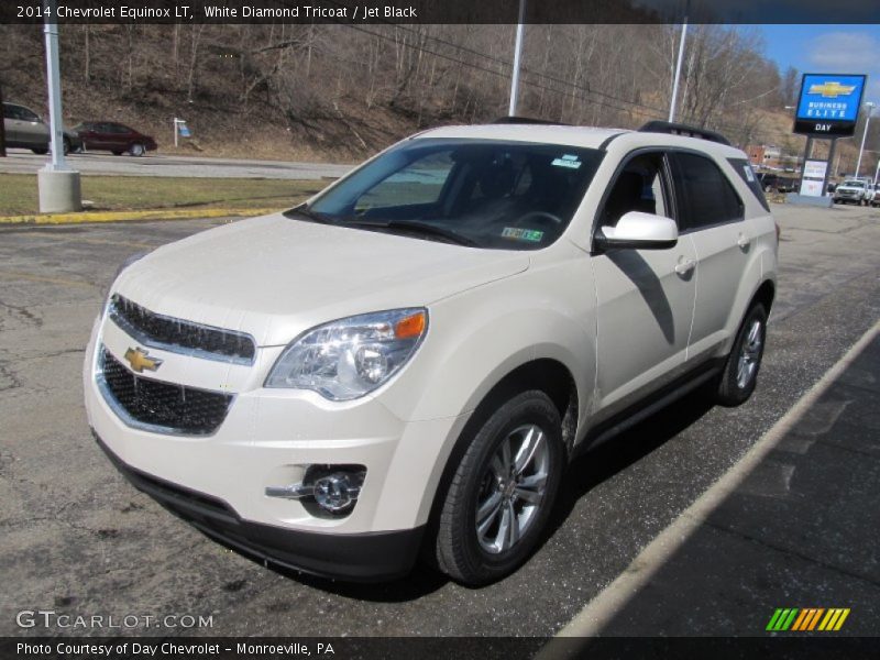 White Diamond Tricoat / Jet Black 2014 Chevrolet Equinox LT