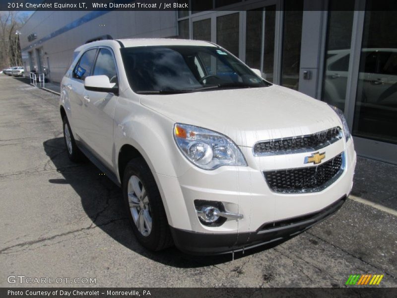 White Diamond Tricoat / Jet Black 2014 Chevrolet Equinox LT