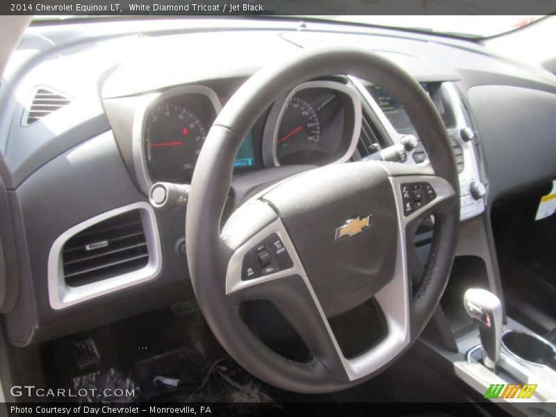 White Diamond Tricoat / Jet Black 2014 Chevrolet Equinox LT