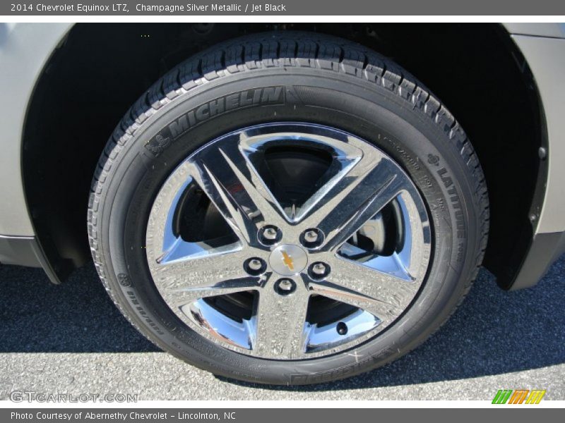 Champagne Silver Metallic / Jet Black 2014 Chevrolet Equinox LTZ