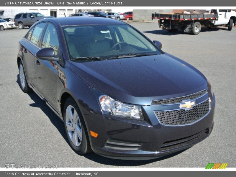 Blue Ray Metallic / Cocoa/Light Neutral 2014 Chevrolet Cruze Diesel