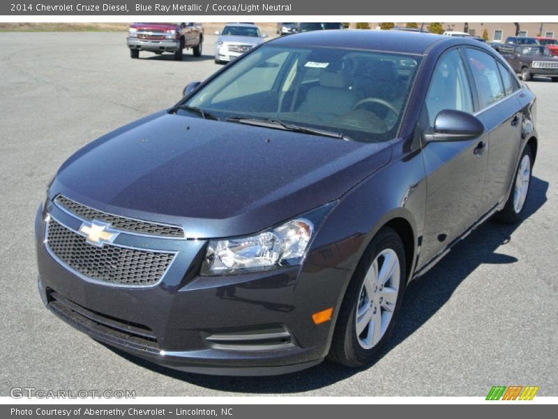 Blue Ray Metallic / Cocoa/Light Neutral 2014 Chevrolet Cruze Diesel