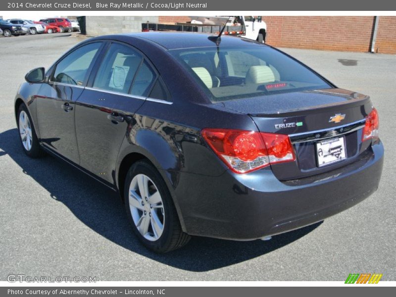 Blue Ray Metallic / Cocoa/Light Neutral 2014 Chevrolet Cruze Diesel