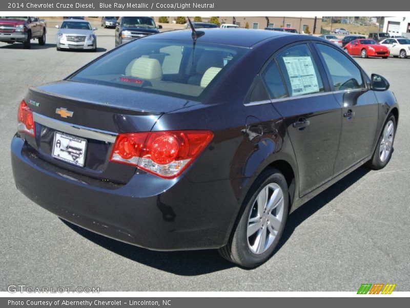 Blue Ray Metallic / Cocoa/Light Neutral 2014 Chevrolet Cruze Diesel