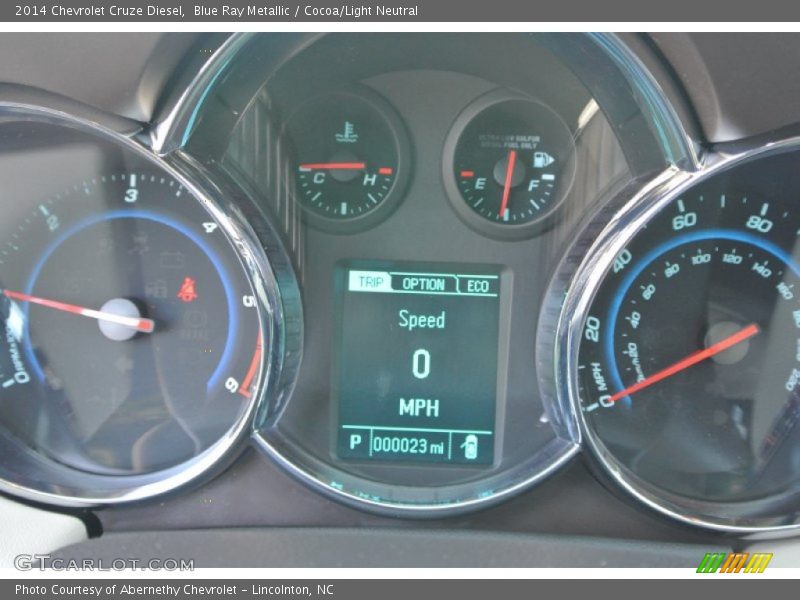 Blue Ray Metallic / Cocoa/Light Neutral 2014 Chevrolet Cruze Diesel