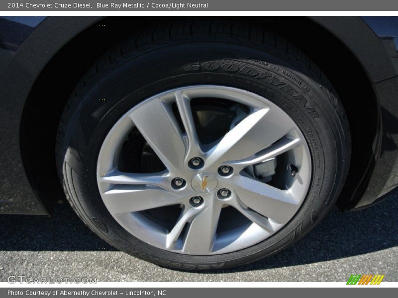 Blue Ray Metallic / Cocoa/Light Neutral 2014 Chevrolet Cruze Diesel