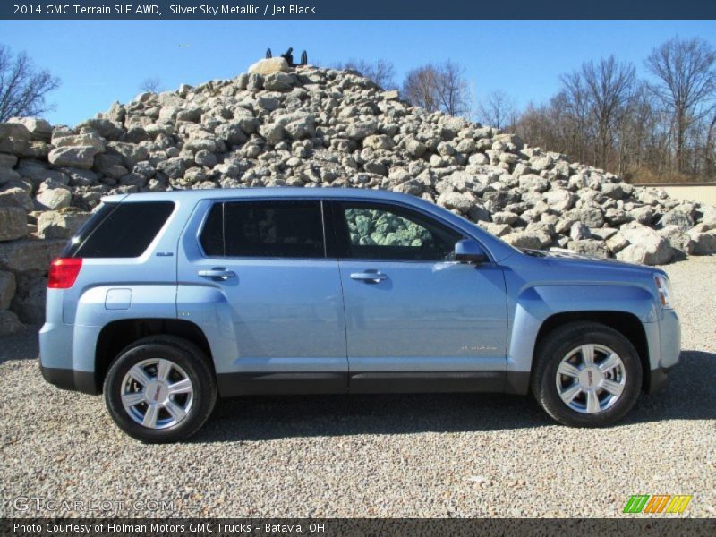 Silver Sky Metallic / Jet Black 2014 GMC Terrain SLE AWD