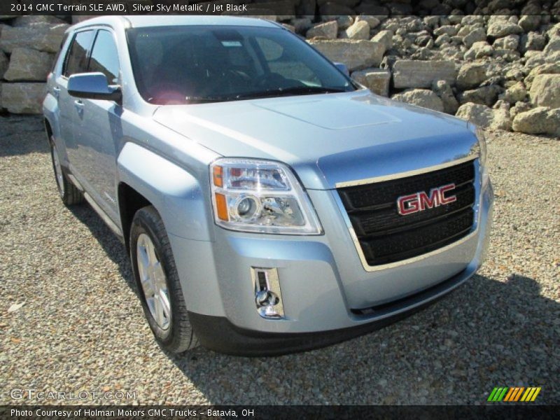 Silver Sky Metallic / Jet Black 2014 GMC Terrain SLE AWD