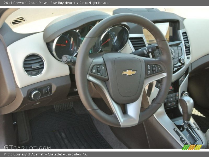 Blue Ray Metallic / Cocoa/Light Neutral 2014 Chevrolet Cruze Diesel