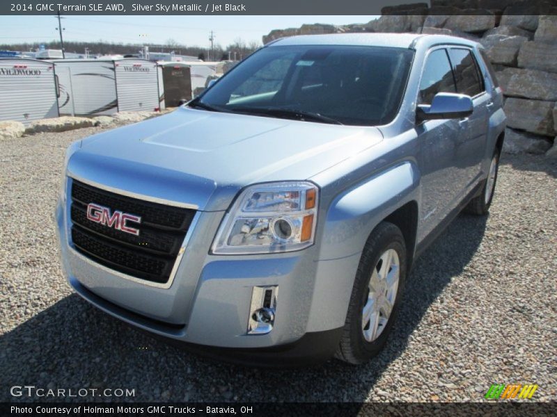 Silver Sky Metallic / Jet Black 2014 GMC Terrain SLE AWD