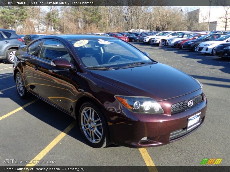 Sizzling Crimson Mica / Dark Charcoal 2009 Scion tC