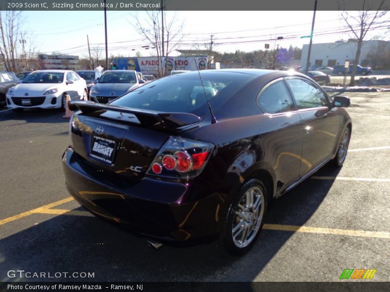 Sizzling Crimson Mica / Dark Charcoal 2009 Scion tC