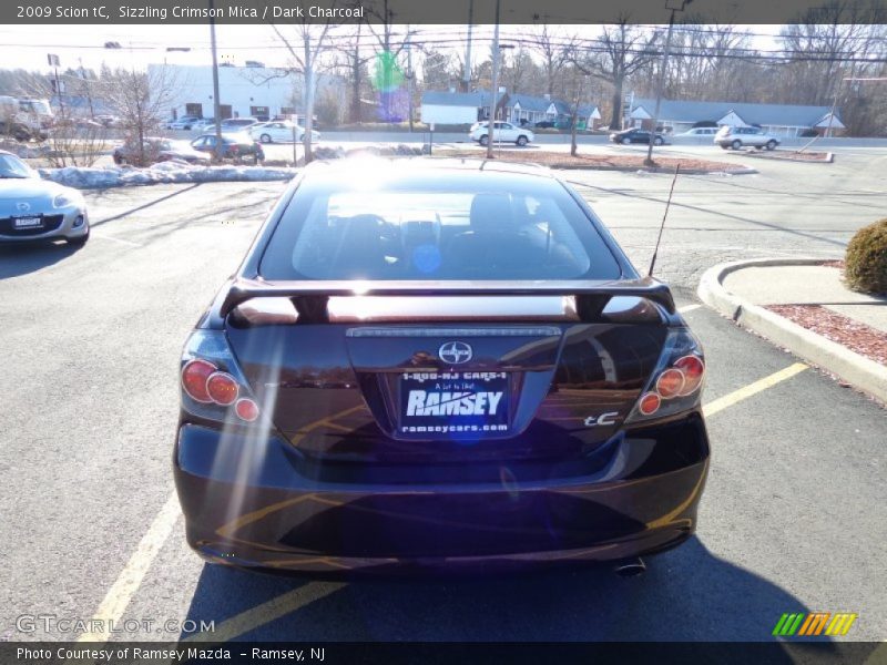 Sizzling Crimson Mica / Dark Charcoal 2009 Scion tC
